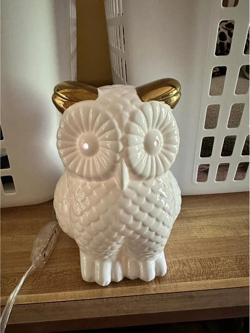 EUC Pottery Barn Kids Ceramic Owl Nightlight